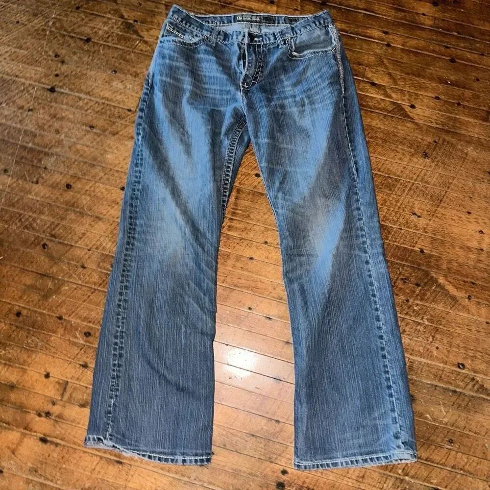 BKE Tyler western cowboycore distressed 33R jeans